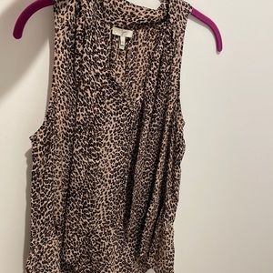 Joie silk leopard top